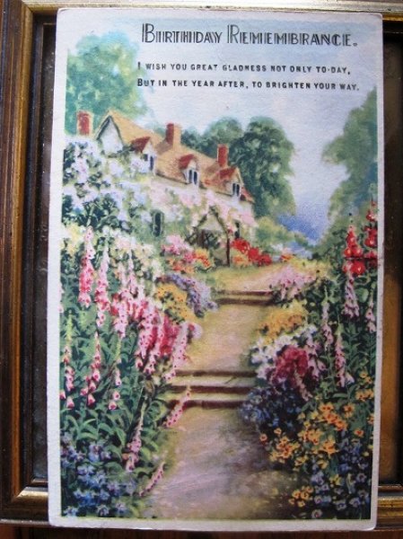 画像2: イギリス 花咲くコテージ 1934年 (2)