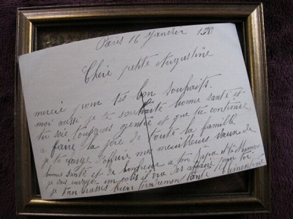 画像2: フランス　お花と女の子 1913年 (2)