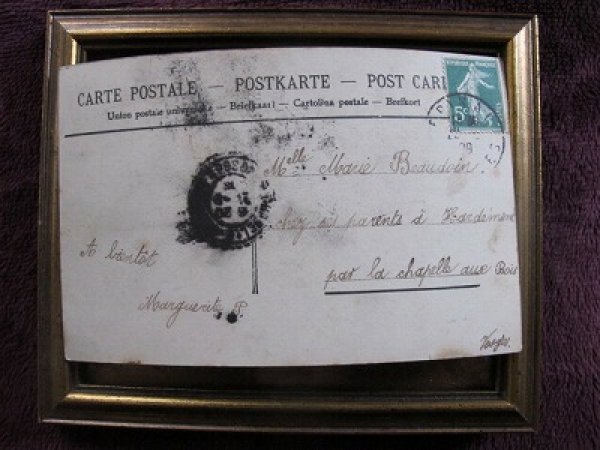 画像2: フランス お花と女の子 1909年 (2)