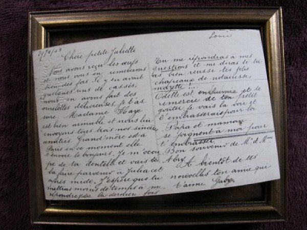 画像2: フランス スズランのお花と女の子 1913年 (2)