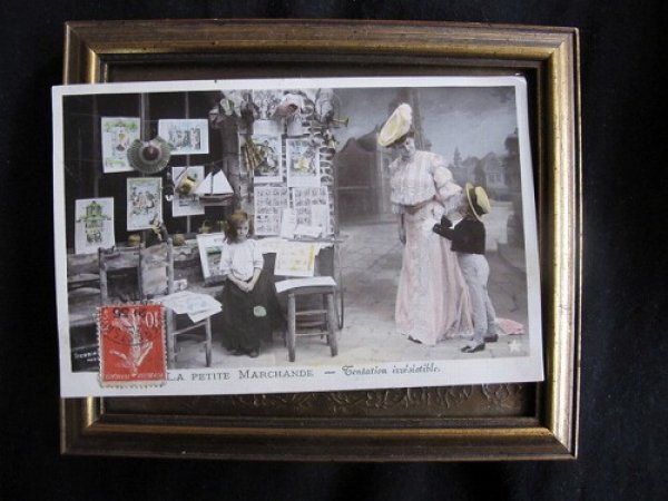 画像2: フランス　小さなお店屋さん　露店　1908年　LA PETITE MARCHANDE (2)