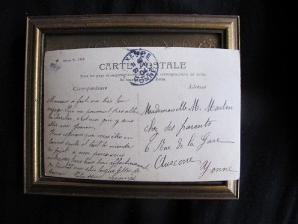 画像3: フランス お菓子を食べる長い髪の女の子 1904年 (3)