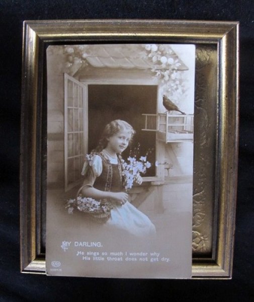 画像2: 小鳥と窓辺の女の子 1917年 (2)