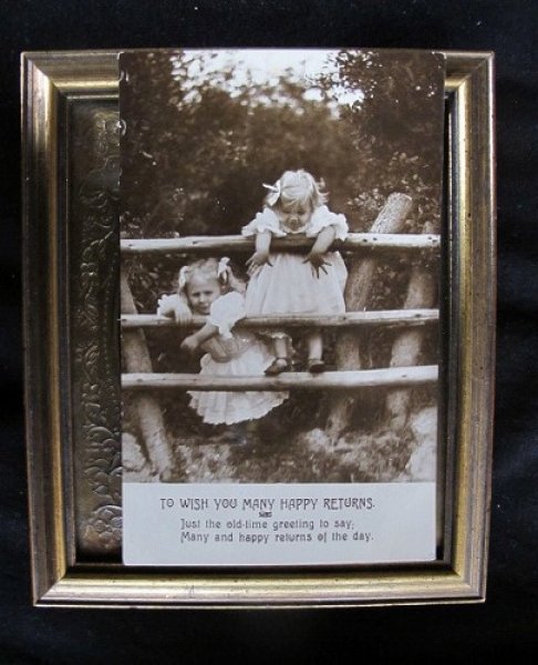 画像2: イギリス 仲良しの女の子 1911年 (2)