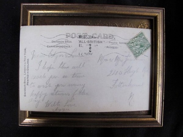 画像3: イギリス 仲良しの女の子 キス 1910年頃 (3)