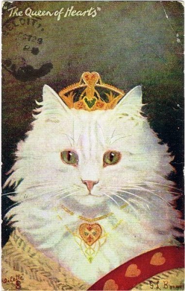 画像1: ハートの女王猫　G.L.Barnes (1)