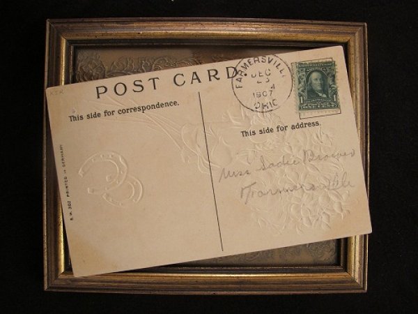 画像3: ニューイヤー スミレのお花とワインを持つ天使 1907年 (3)