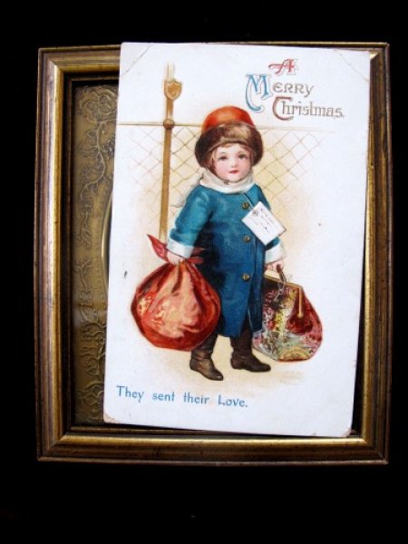 画像2: クリスマス お出かけする子ども Ellen Clapsaddle 1914年 (2)