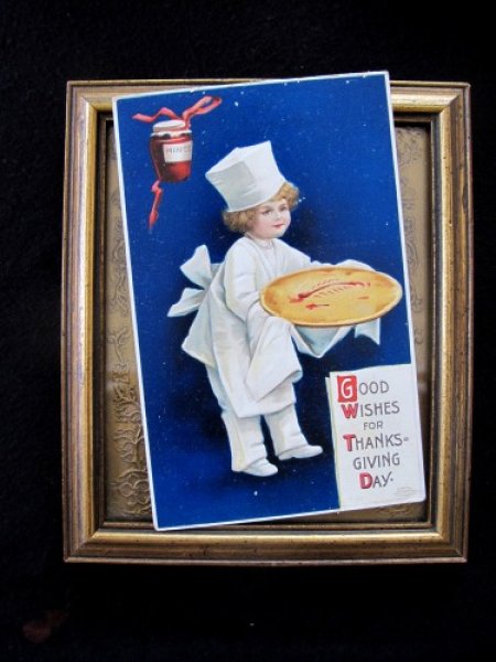 画像2: 感謝祭のミンスパイと小さなシェフ Ellen Clapsaddle 1910年頃 (2)