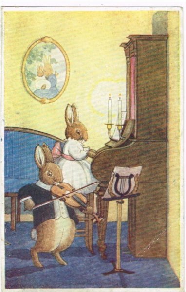 画像1: ウサギさん ピアノとヴァイオリンのデュエット　Margaret Tempest　 (1)