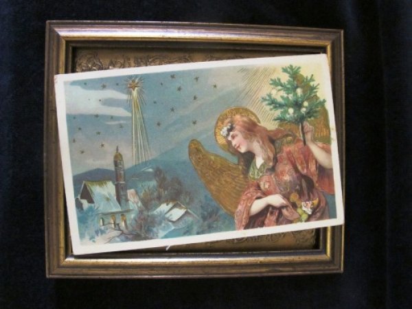 画像2: クリスマス 金の羽の天使  (2)