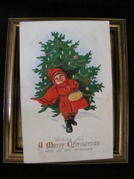 Merry Christmas to All 絵画　アンティーク Merry Christmas