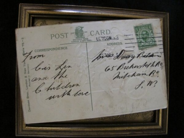 画像3: クリスマス　車とロビン　小鳥 1913年 (3)