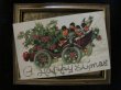 画像2: クリスマス　車とロビン　小鳥 1910年頃 (2)