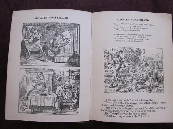 画像5: アンティーク本・洋書★不思議の国のアリス＆鏡の国のアリス　1920年代頃　ブランデージ (5)