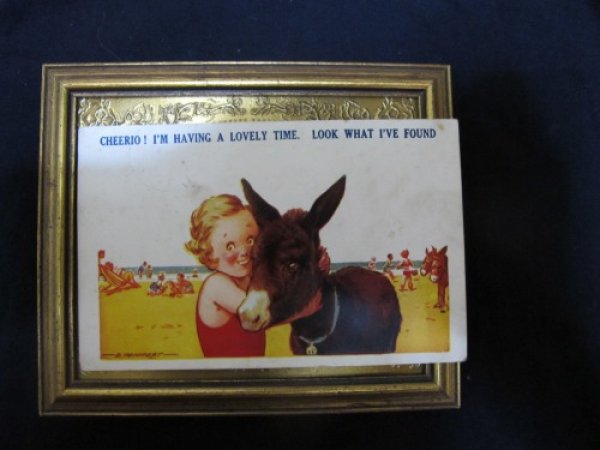 画像2: ビーチの女の子とロバ イギリス1942年 (2)