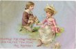 画像1: ウサギと子どもたち　イギリス1910年 (1)