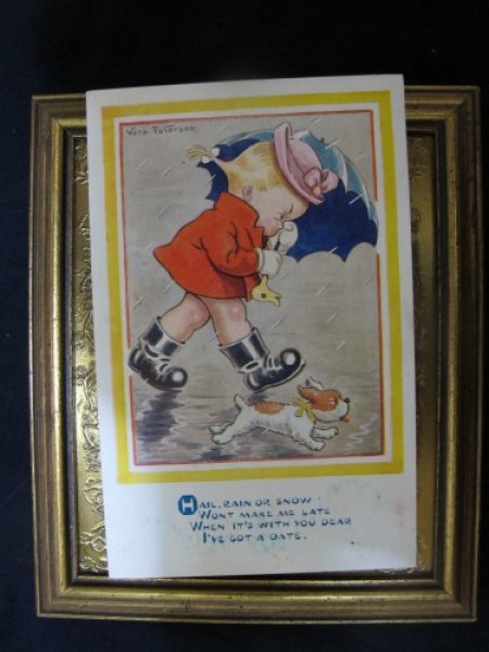 画像2: 悪天候の中を歩く女の子と犬 Vera Paterson (2)
