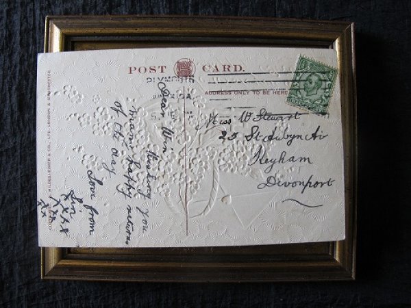 画像3: Forget me not イースター　忘れな草のお花かごとお手紙　1910年頃 (3)