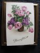 画像2: 紫のチューリップとスミレのお花　1930年代頃　未使用 (2)