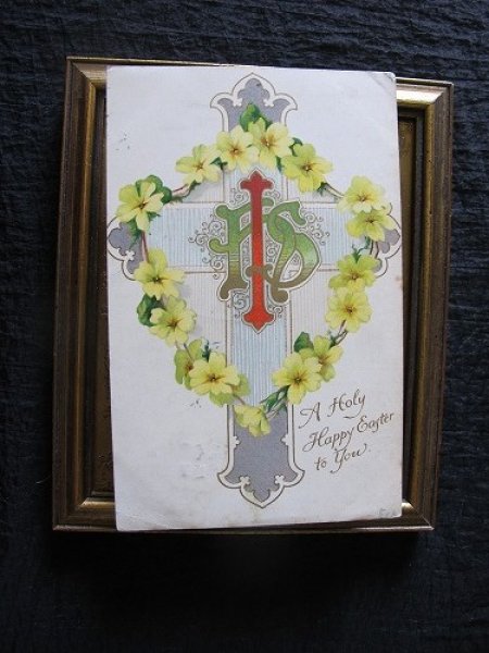 画像2: イースター　黄色のお花と十字架　1905年 (2)