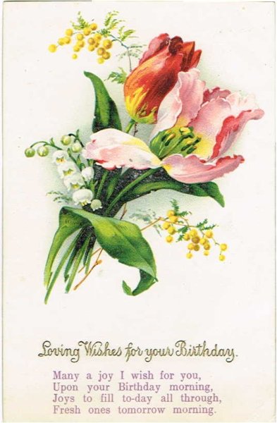 画像1: チューリップとスズランのお花　1930年代頃 (1)