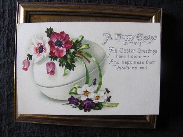 画像2: イースター　卵とお花　1933年消印 (2)