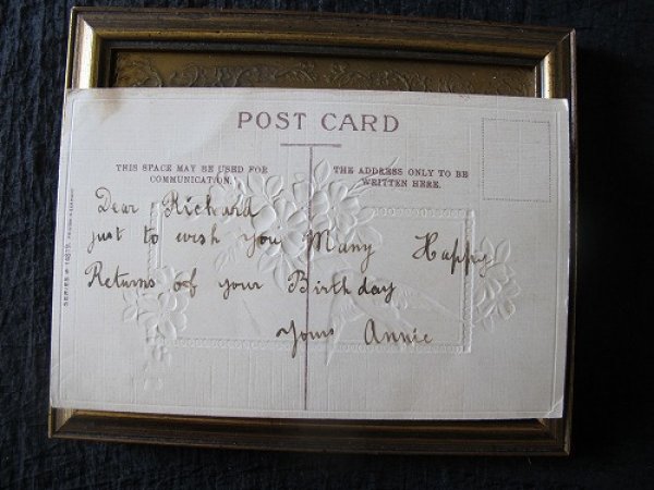 画像3: 手紙を運ぶ白い鳩とお花　1910年代頃 (3)