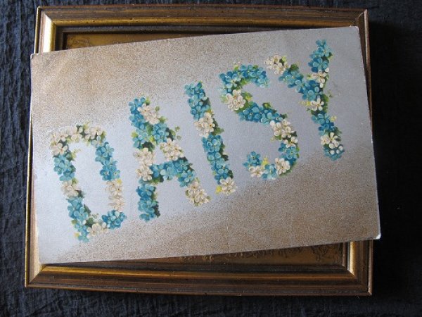 画像2: DAISY　デイジー　お花文字の名前　1906年 (2)