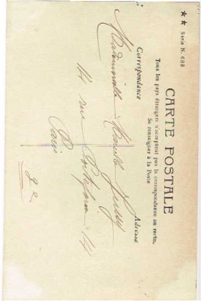 画像2: 猫と女の子のお食事　フランス1904年 (2)