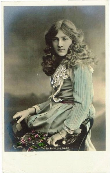 画像1: イギリス女優　Phyllis Dare フェリス・デア 1906年 (1)