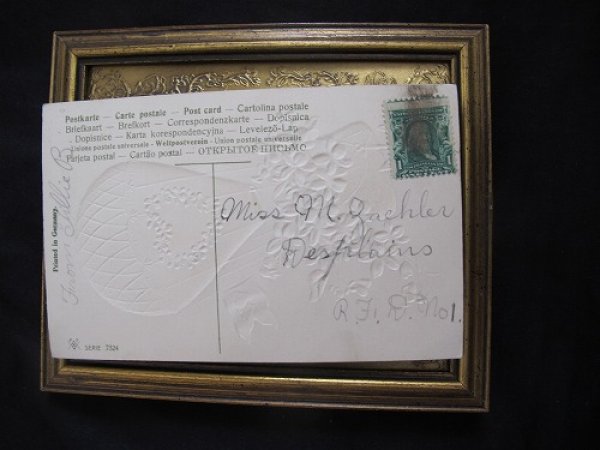 画像3: スミレのお花とハートの気球 1910年代頃 (3)