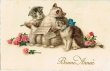 画像1: フルートを吹く猫と歌う猫　W.Fialkowska (1)