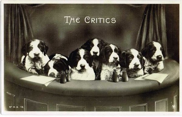 画像1: Postcard   THE CRITICS 観劇をする犬たち (1)