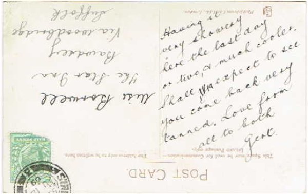 画像2: Postcard  イングリッシュブルドッグ犬 1909年 (2)