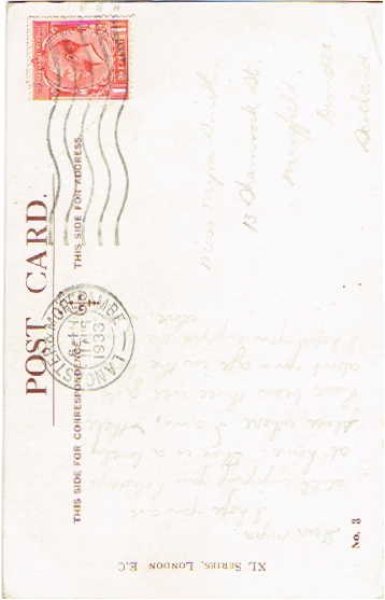 画像2: Postcard  ウエスティ犬 どうして手紙くれないの?1933年 (2)