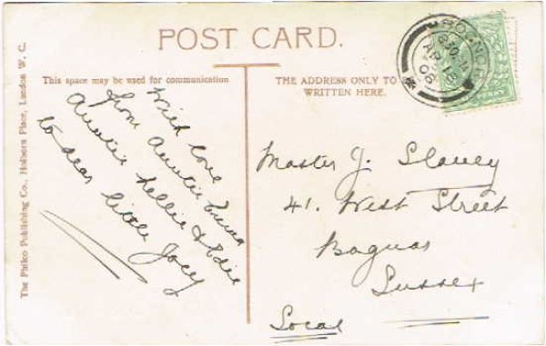 画像2: Postcard  イースター ヒヨコと卵 1908年 (2)