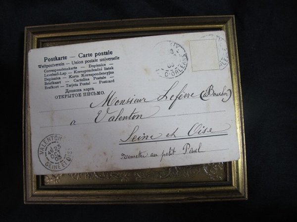 画像3: Postcard  一輪車で豚の紳士を運ぶポーターさん 1903年 (3)