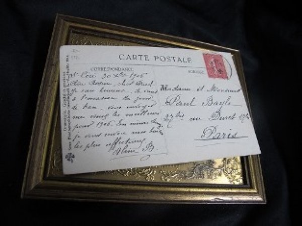 画像3: Postcard  女性と豚さん 1906年 (3)