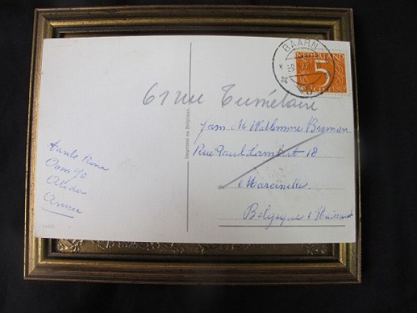 画像3: Postcard  豚さんと小鳥 1957年 (3)