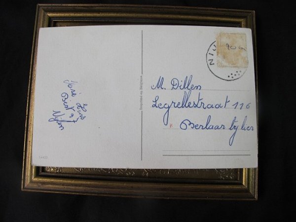 画像3: Postcard  豚さんと小鳥 1950年代頃 (3)