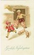 画像1: Postcard 　子どもと飛び出す子豚たち　1920年代頃 (1)