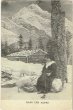 画像1: Postcard 　アルプスの女の子と子豚　1910年代頃　未使用 (1)
