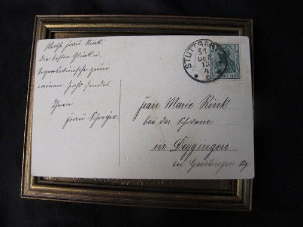 画像3: Postcard  子豚と二人の女の子 1913年 (3)