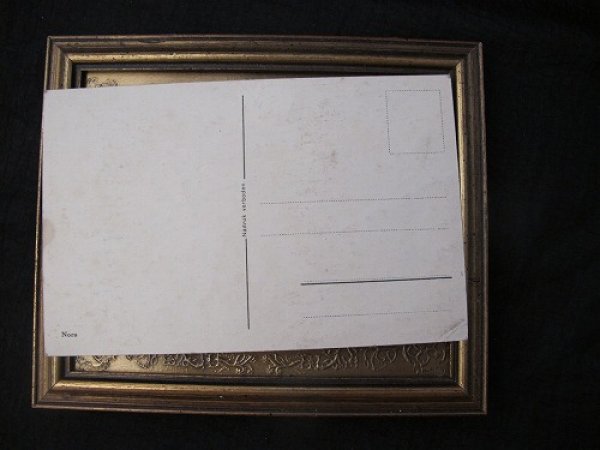 画像3: Postcard 　ブランコで遊ぶ女の子　キノコとお人形 1940年代　未使用 (3)