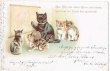 画像1: Postcard 　地理の時間　猫の学校　Helena Maguire　1900年 (1)