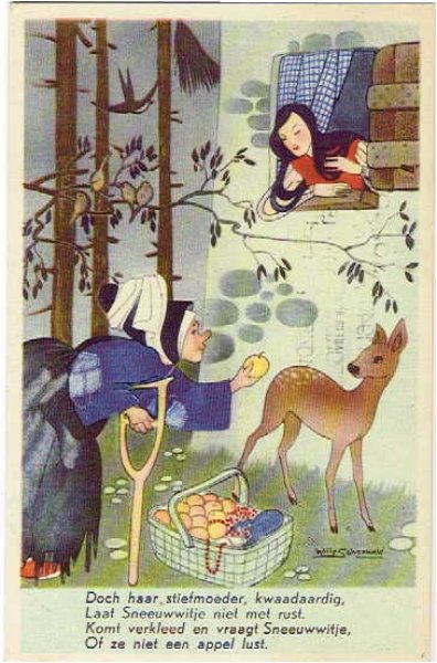 画像1: Postcard  童話　白雪姫　Willy Schermele (1)