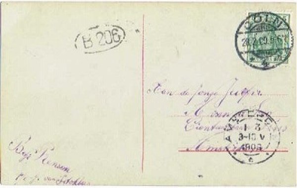 画像2: Postcard  童話　赤ずきんちゃんとオオカミ　1909年 (2)