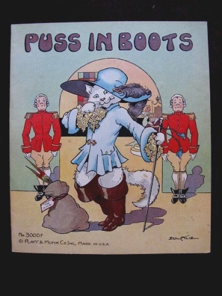 画像1: Vintage Book　洋書　長靴をはいた猫　Puss in Boots (1)