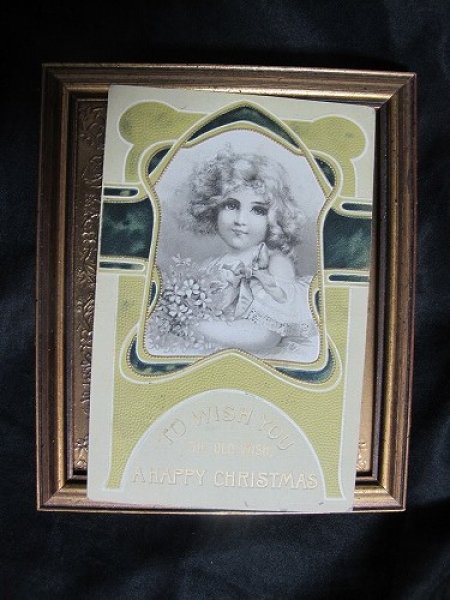 画像2: Postcard  お花と女の子 F.Brundage 1908年 (2)